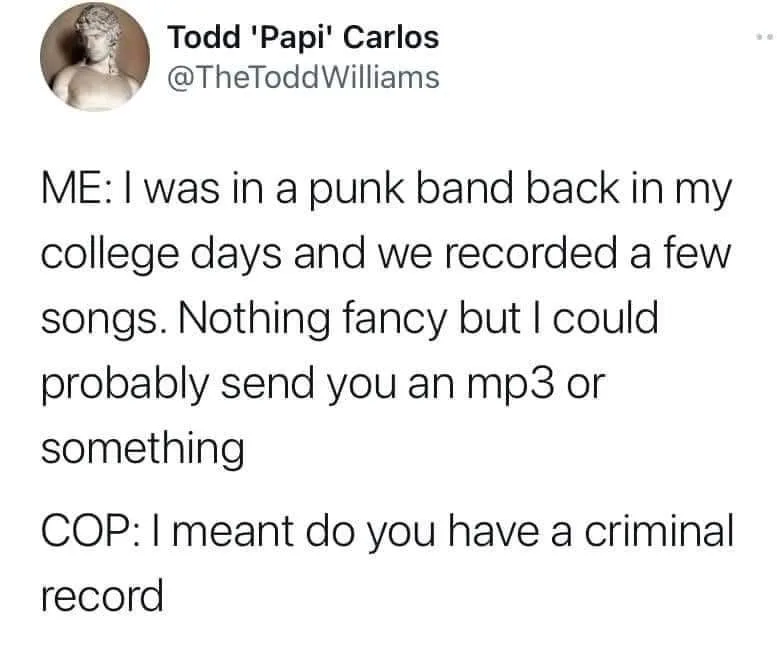 criminal record meme