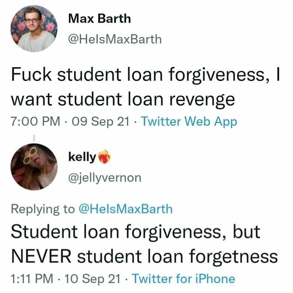 student loan meme