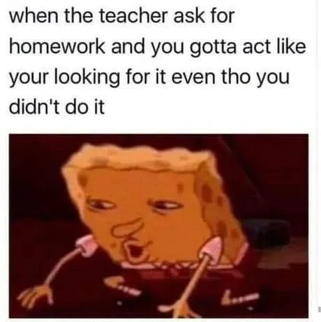 homework meme