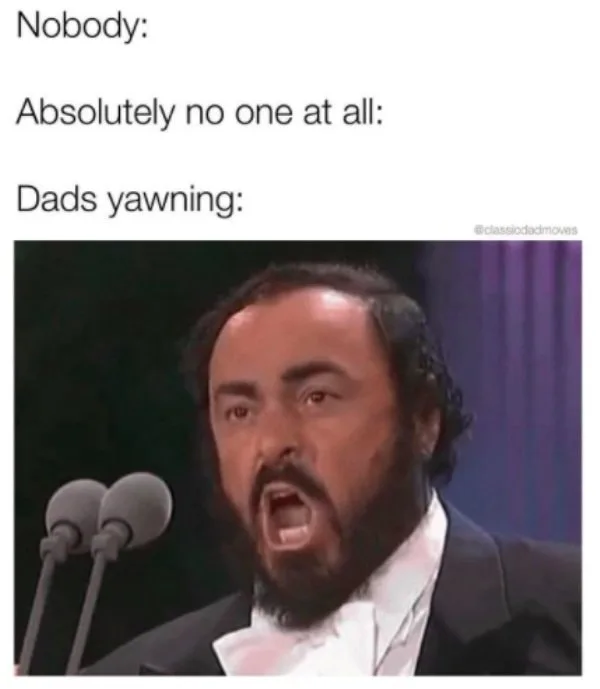 yawning meme
