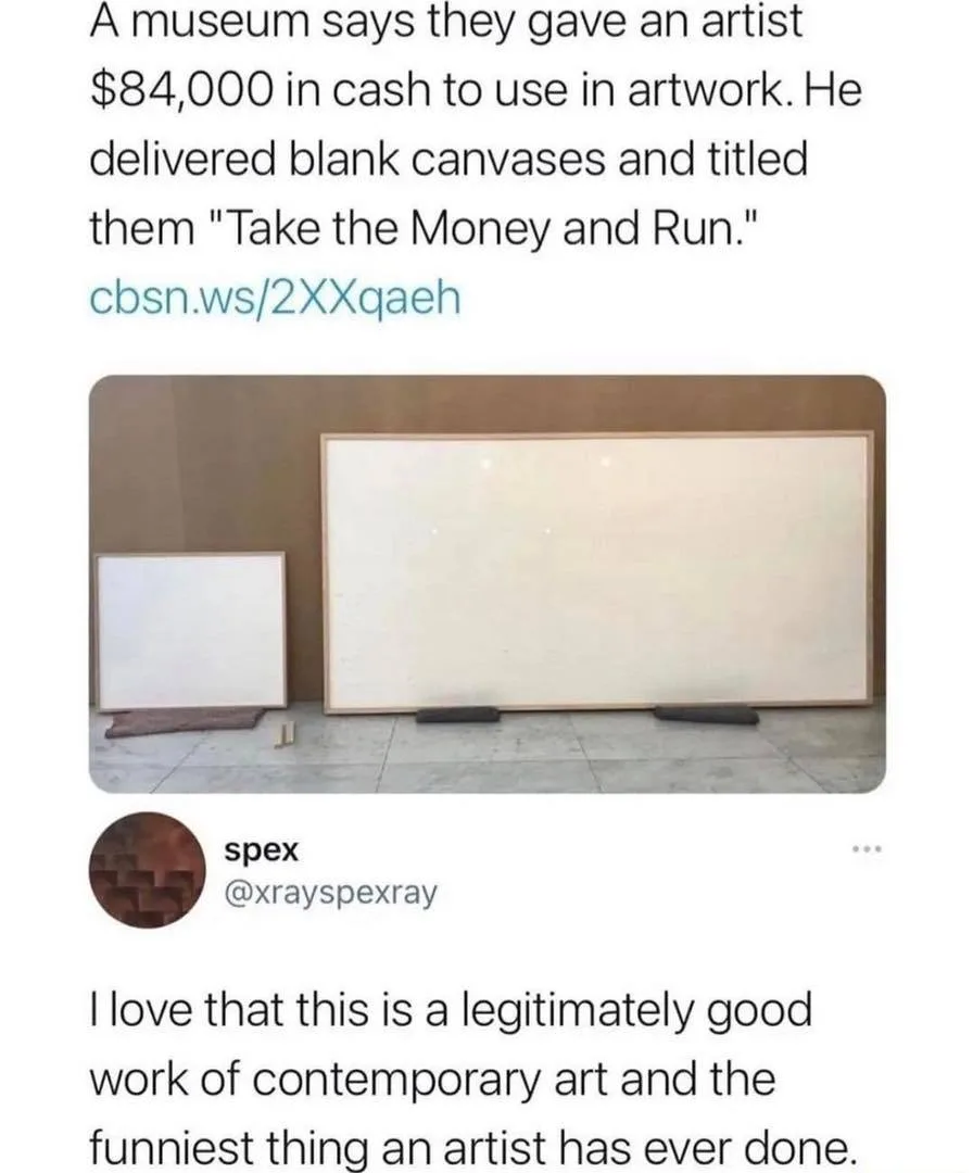 contemporary art meme
