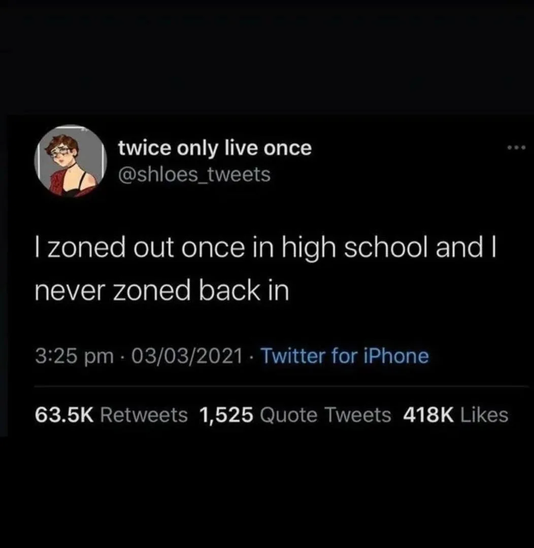 zoning out meme