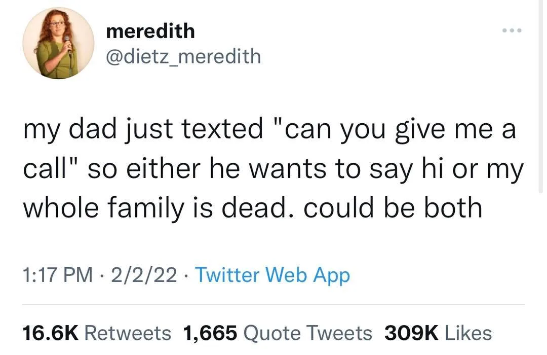 calling (on the phone) meme