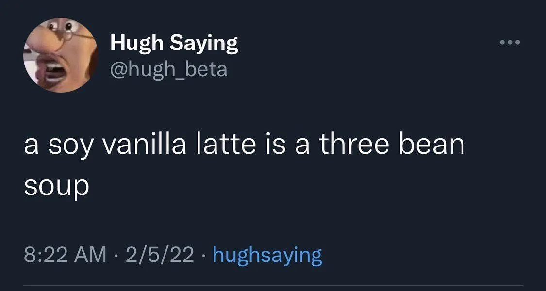 vanilla soy latte meme