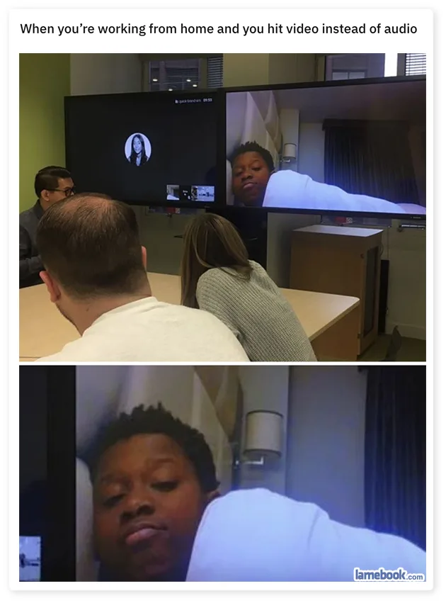 working remotely meme