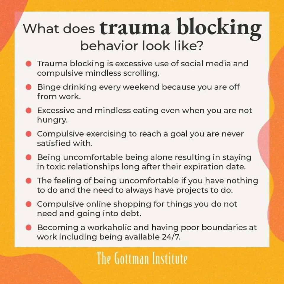 trauma blocking meme