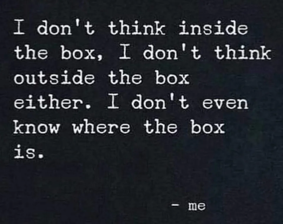 thinking outside the box meme