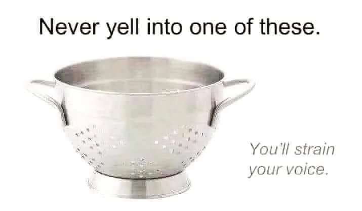 pasta strainer meme