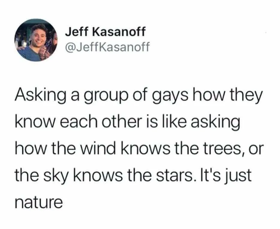 being gay meme