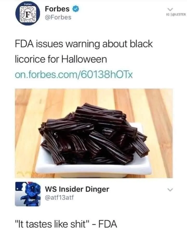 black licorice meme