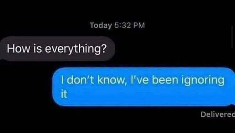 ignoring meme