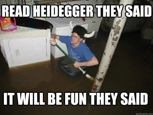 Martin Heidegger meme