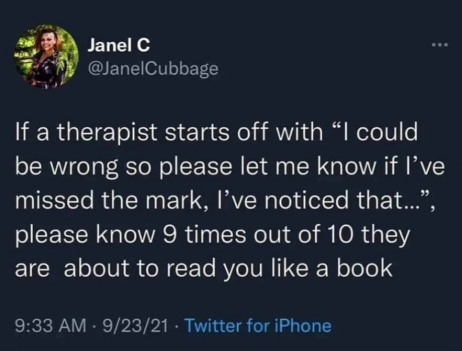 therapist meme
