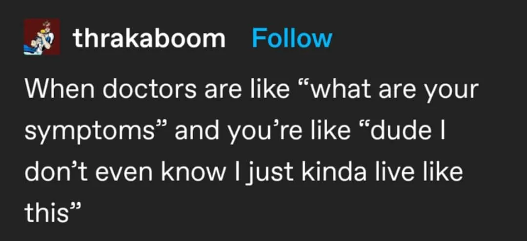 symptom meme