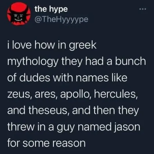 Greek mythology meme