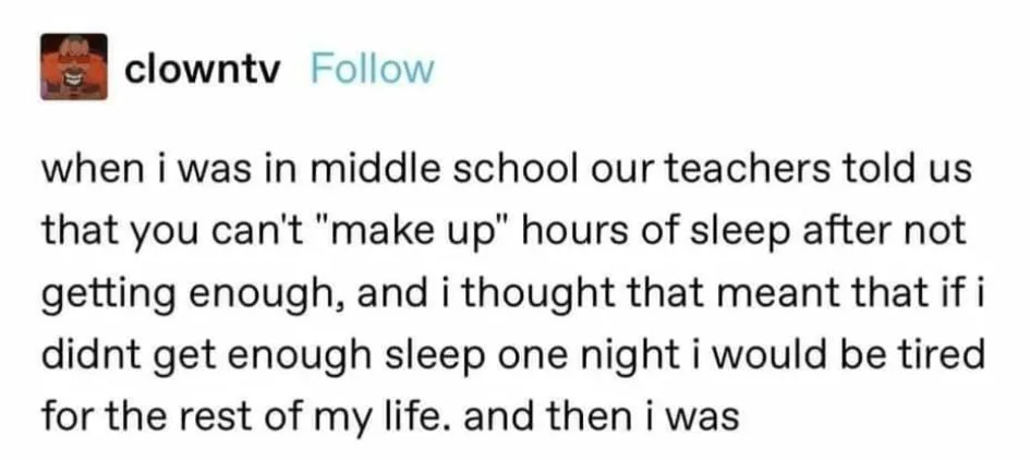 tiredness meme