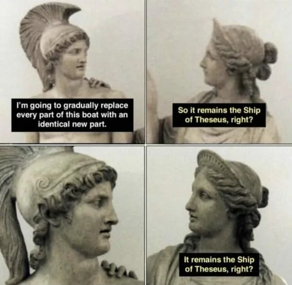 Ship of Theseus meme