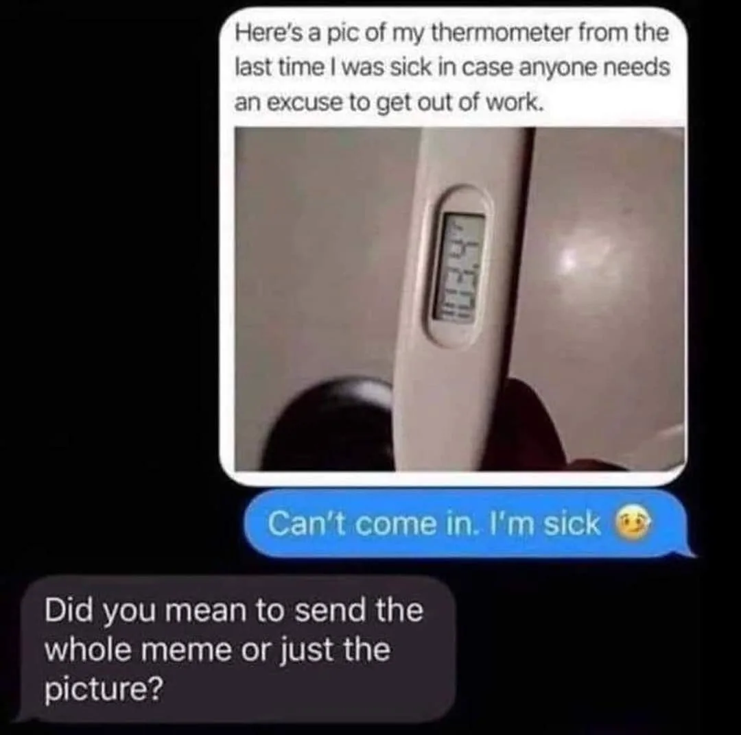 calling out sick meme