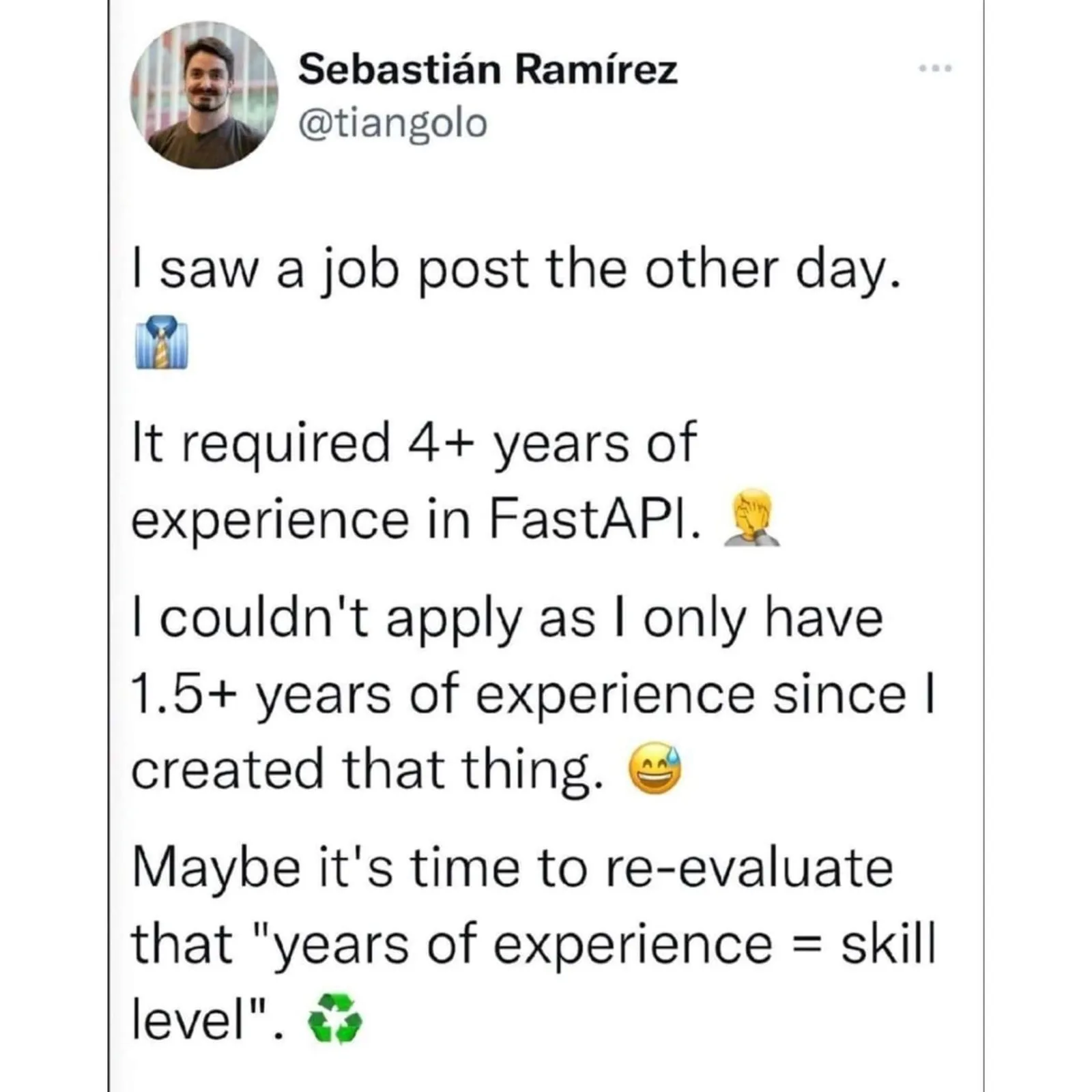 applying for a job meme