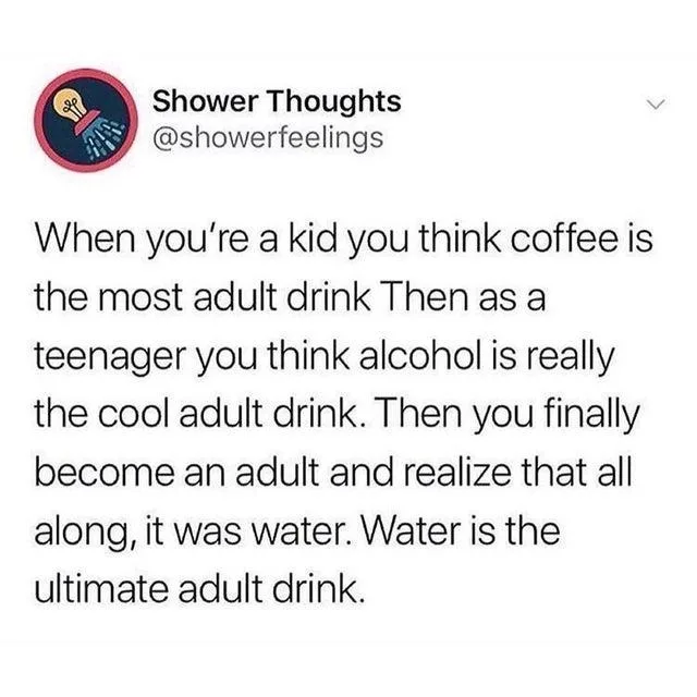 drinking water meme