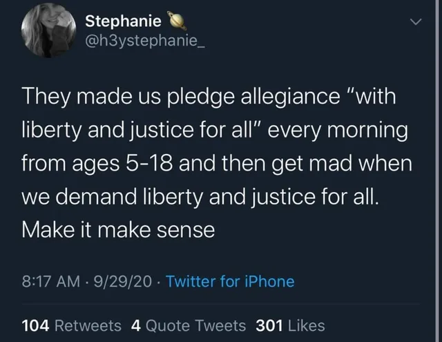 Pledge of Allegiance meme