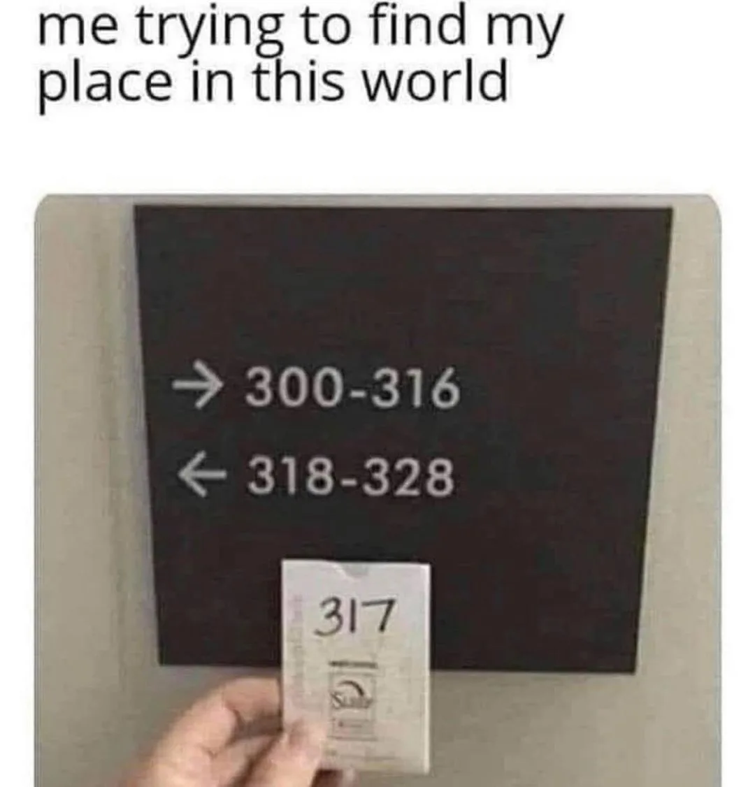 not fitting in meme