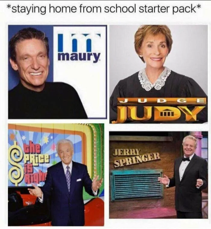 staying home from school meme