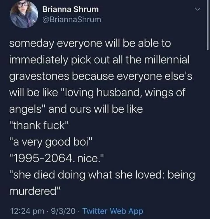 gravestone meme
