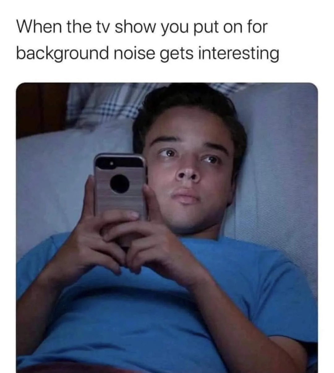 watching TV meme