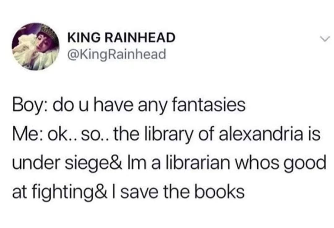 Library of Alexandria meme