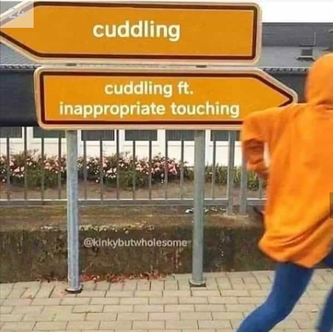 cuddling meme