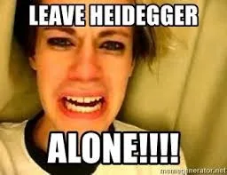 Martin Heidegger meme