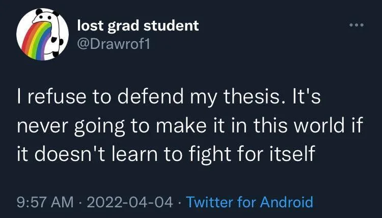 thesis meme