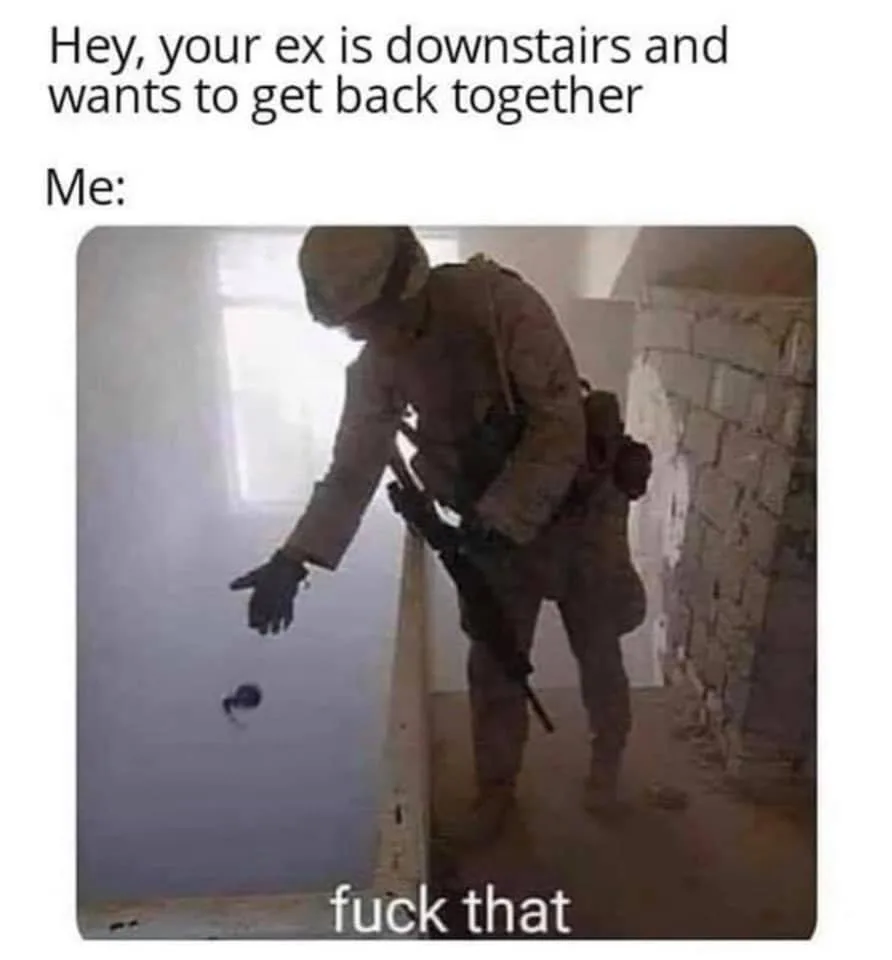 getting back together with your ex meme