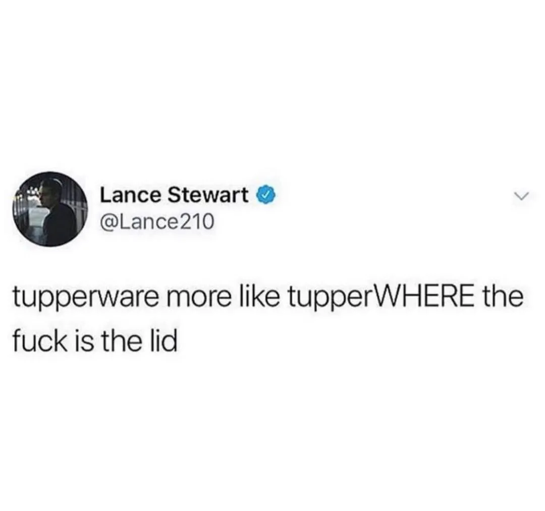 Tupperware meme