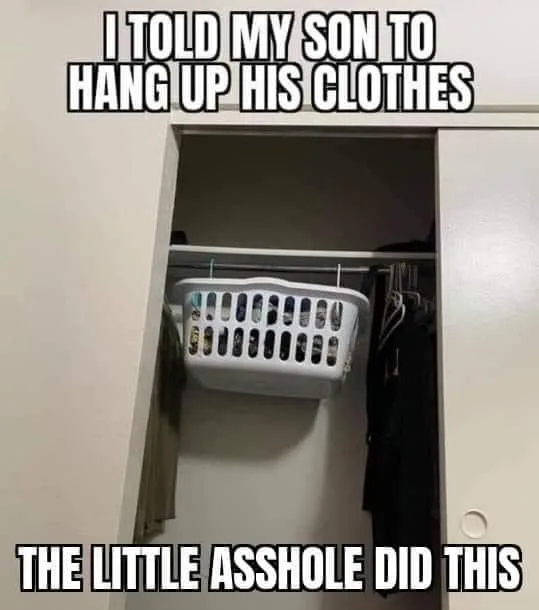 folding clothes meme