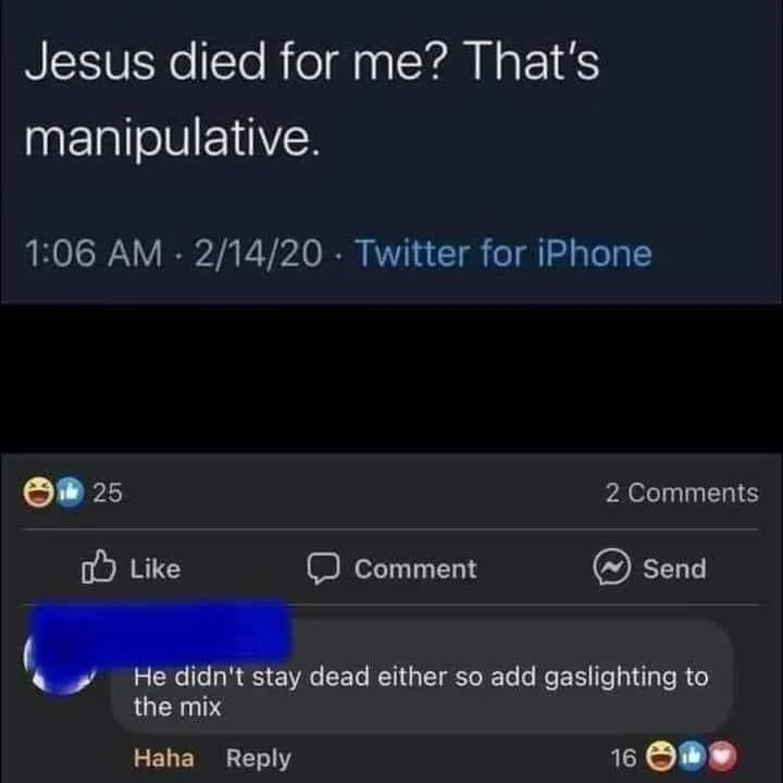 crucifixion meme