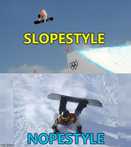 snowboarding meme