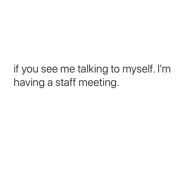 talking to yourself meme