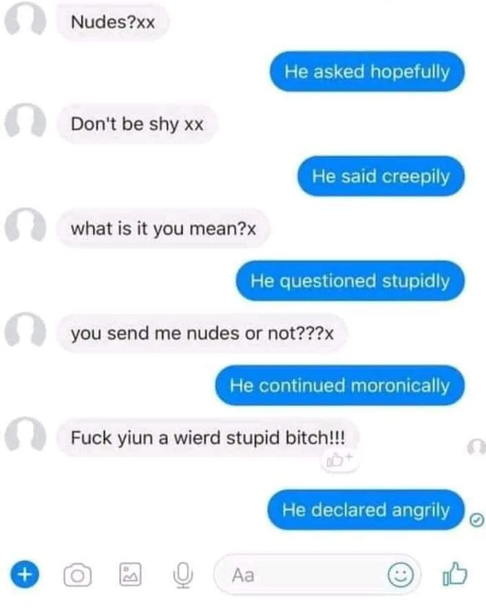 sending nudes meme