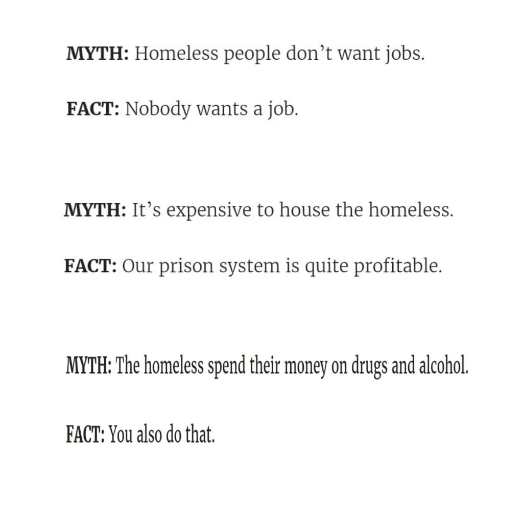 homelessness meme
