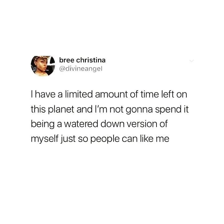 being yourself meme