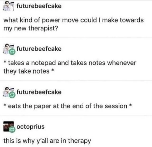 therapist meme