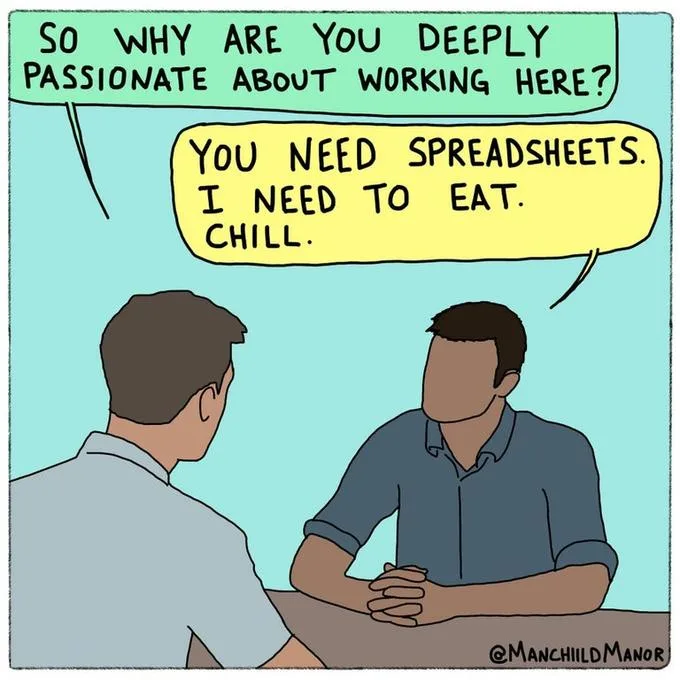 applying for a job meme