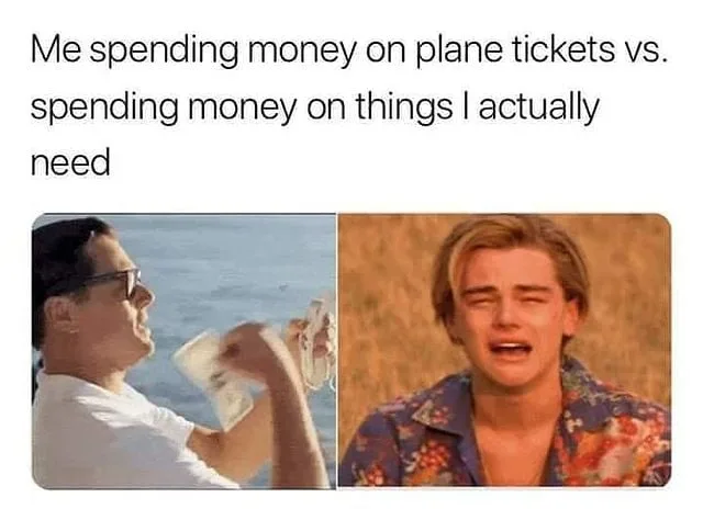 plane ticket meme