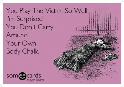 victimhood meme