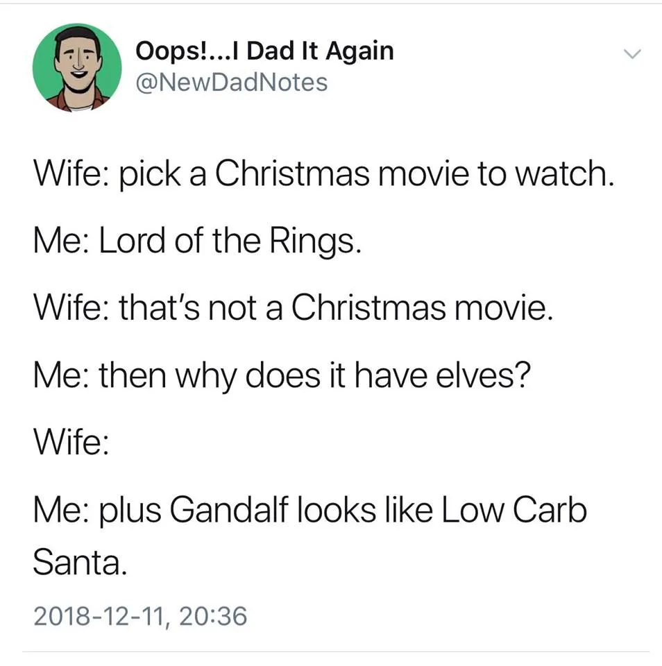 Christmas movie meme