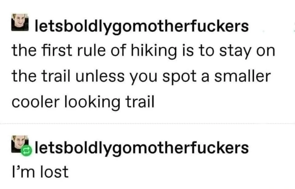 getting lost meme