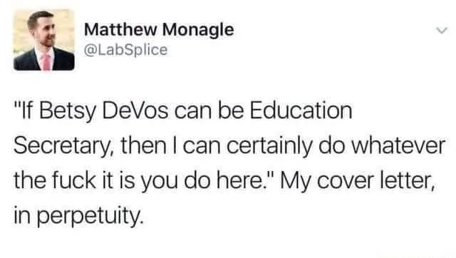 cover letter meme