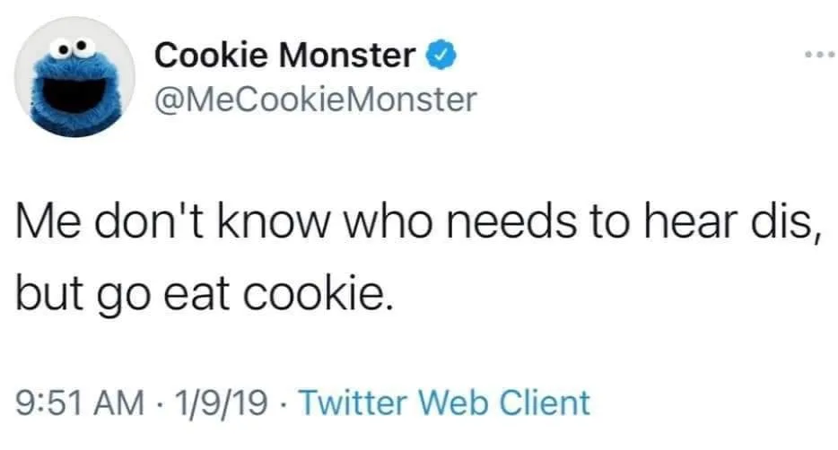 cookie monster meme